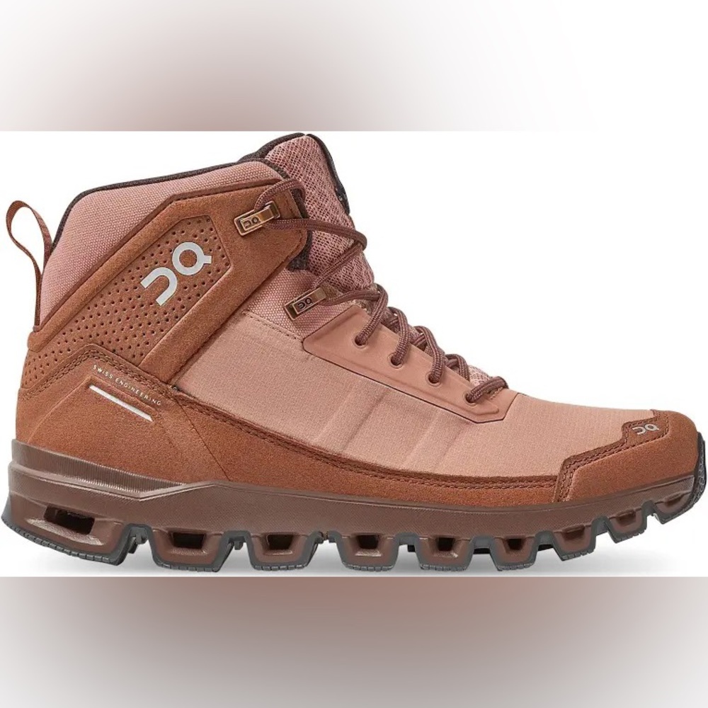 ON RUNNING Cloudridge Womens 7 Hiking Boots Mocha/Pebble